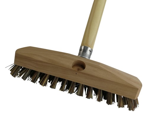 Schrubber 22cm holzstiel - schrubber,