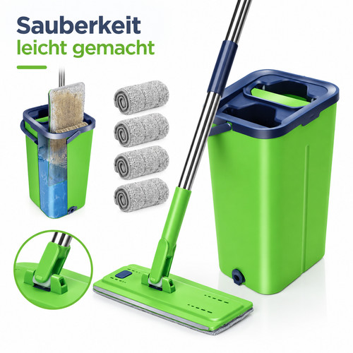 Wischmopp und eimer - wischmopp,